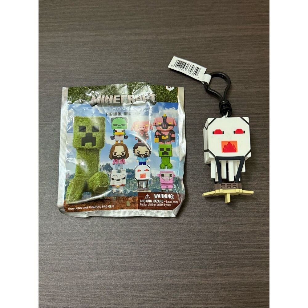 Minecraft Movie Figural Bag Clip Keychain - Ghast